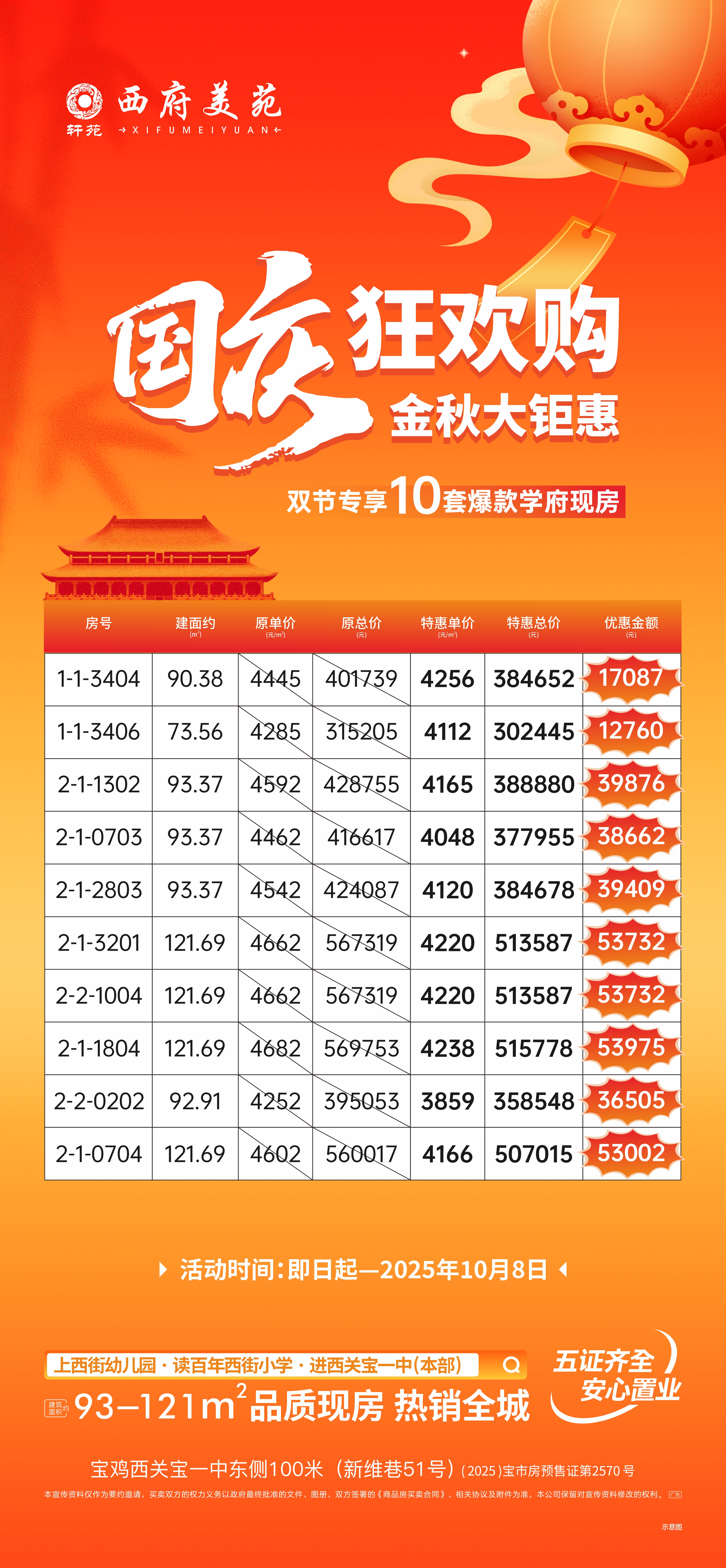 轩苑·西府美苑 巅峰盛惠 抄底抢购